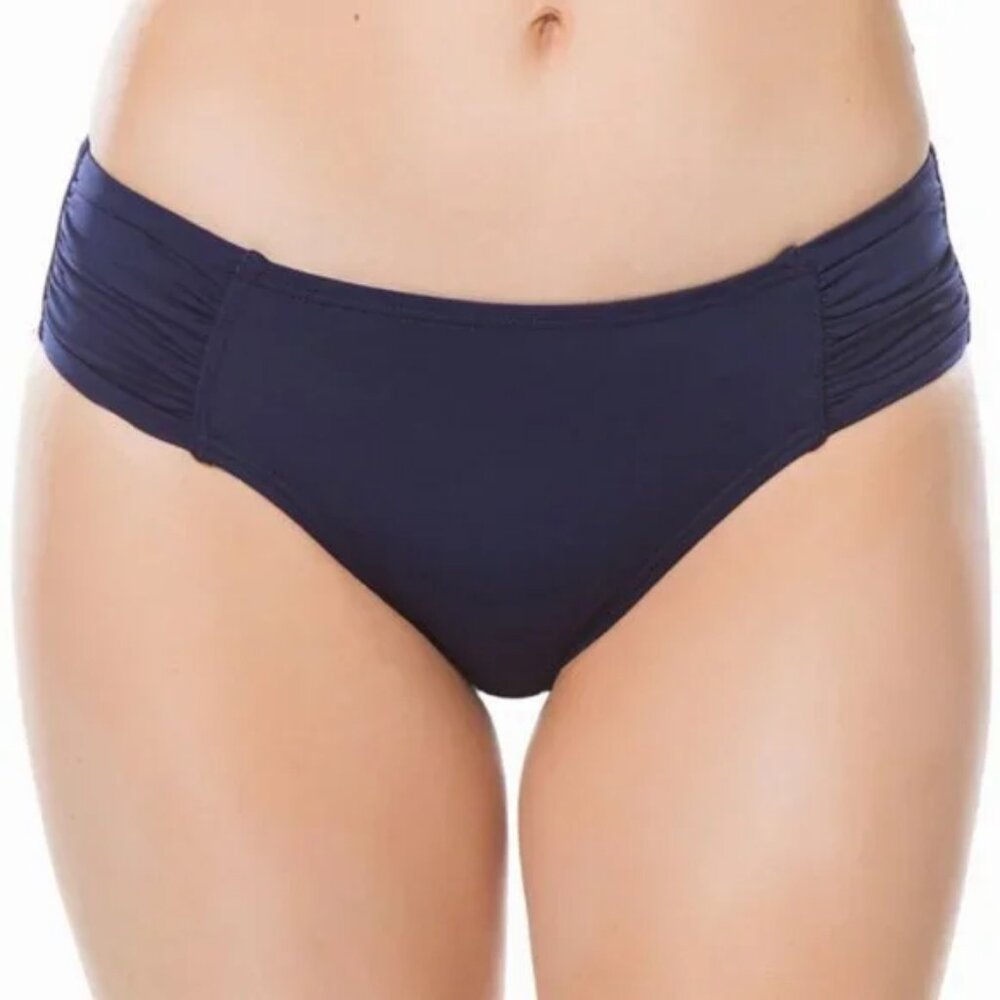 Tommy Bahama "Pearl" shirred hipster Bikini Bottoms